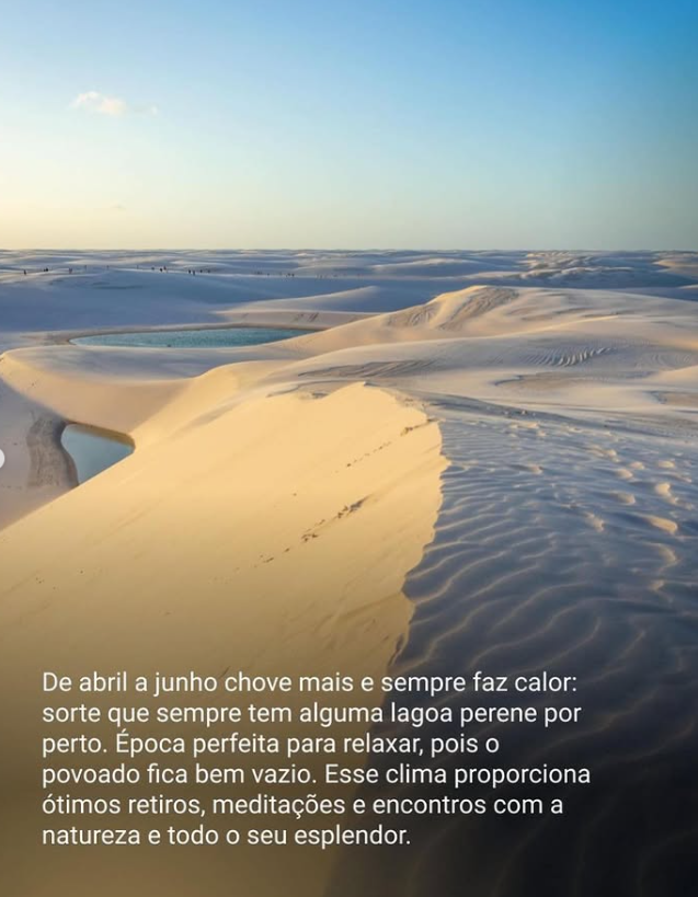 De abril a junho — clima perfeito para relaxar.